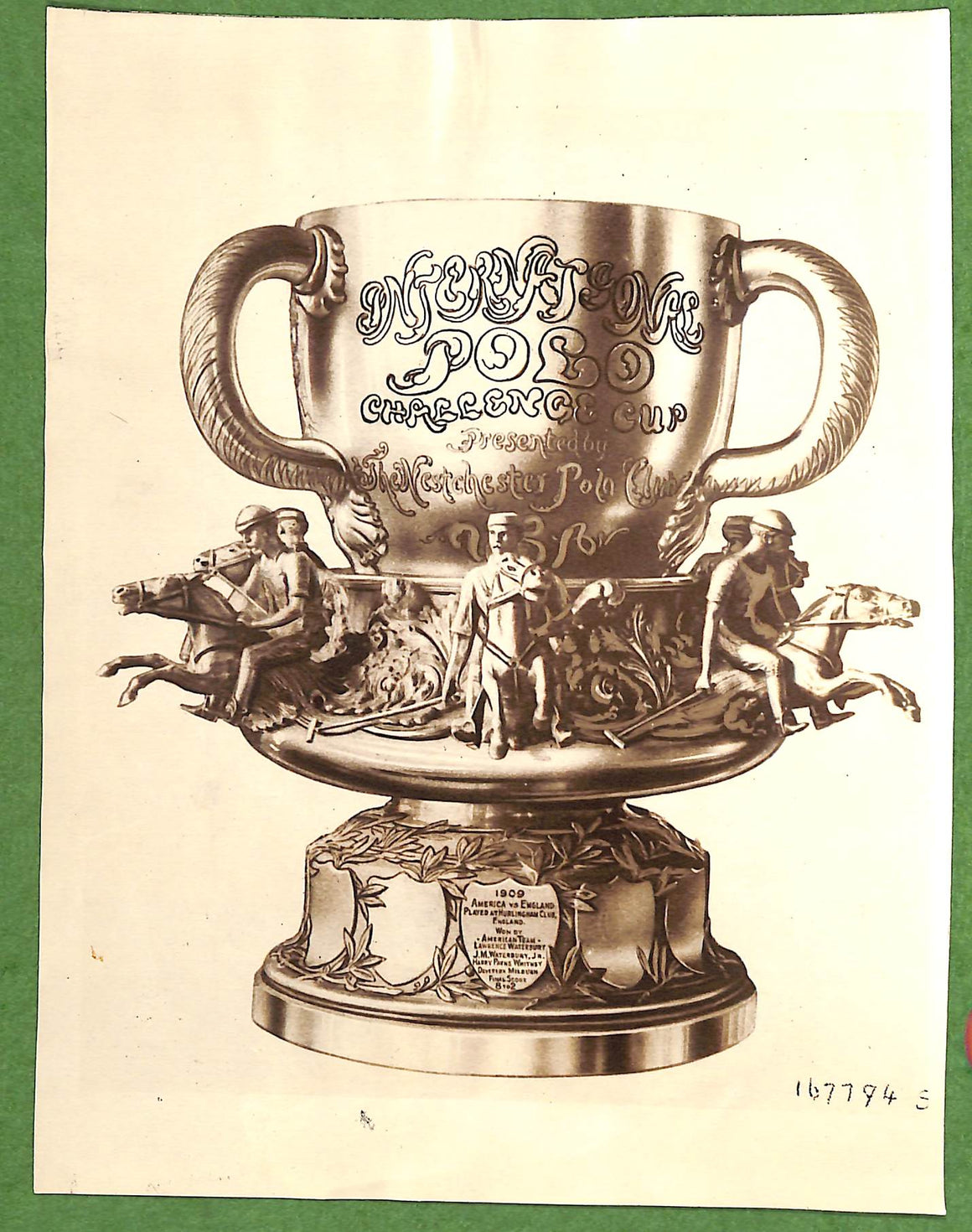 International Polo Challenge Cup Presented By The Westchester Polo Club 1921 Press Photo
