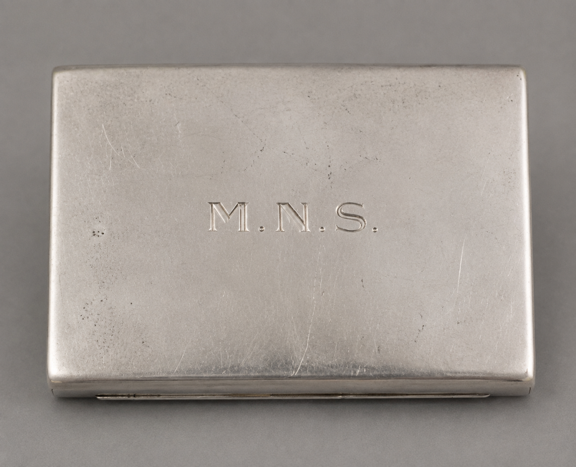 Sterling Matchbook M.N.S. Holder
