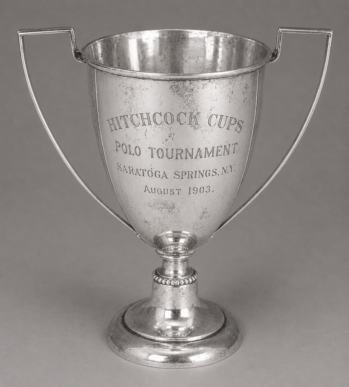 "Hitchcock Cups' Sterling Polo Tournament Saratoga Springs, NY 1903"