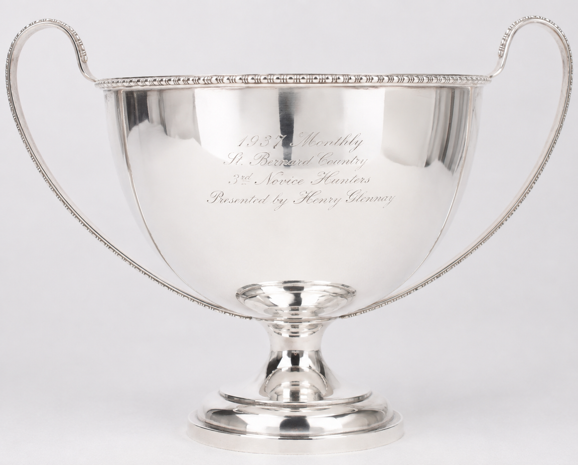 The Montreal Cup Played For By Buffalo Toronto And Montreal Polo Clubs 1908 Silver Plate Trophy