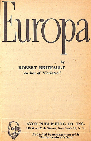 "Europa" 1950 BRIFFAULT, Robert