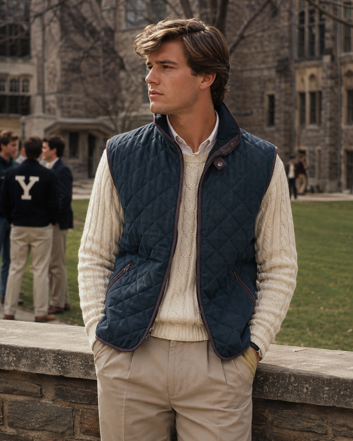 "Paul Stuart Pine Green Quilted Vest Made In Italy" Sz XXXL (LNWOT)