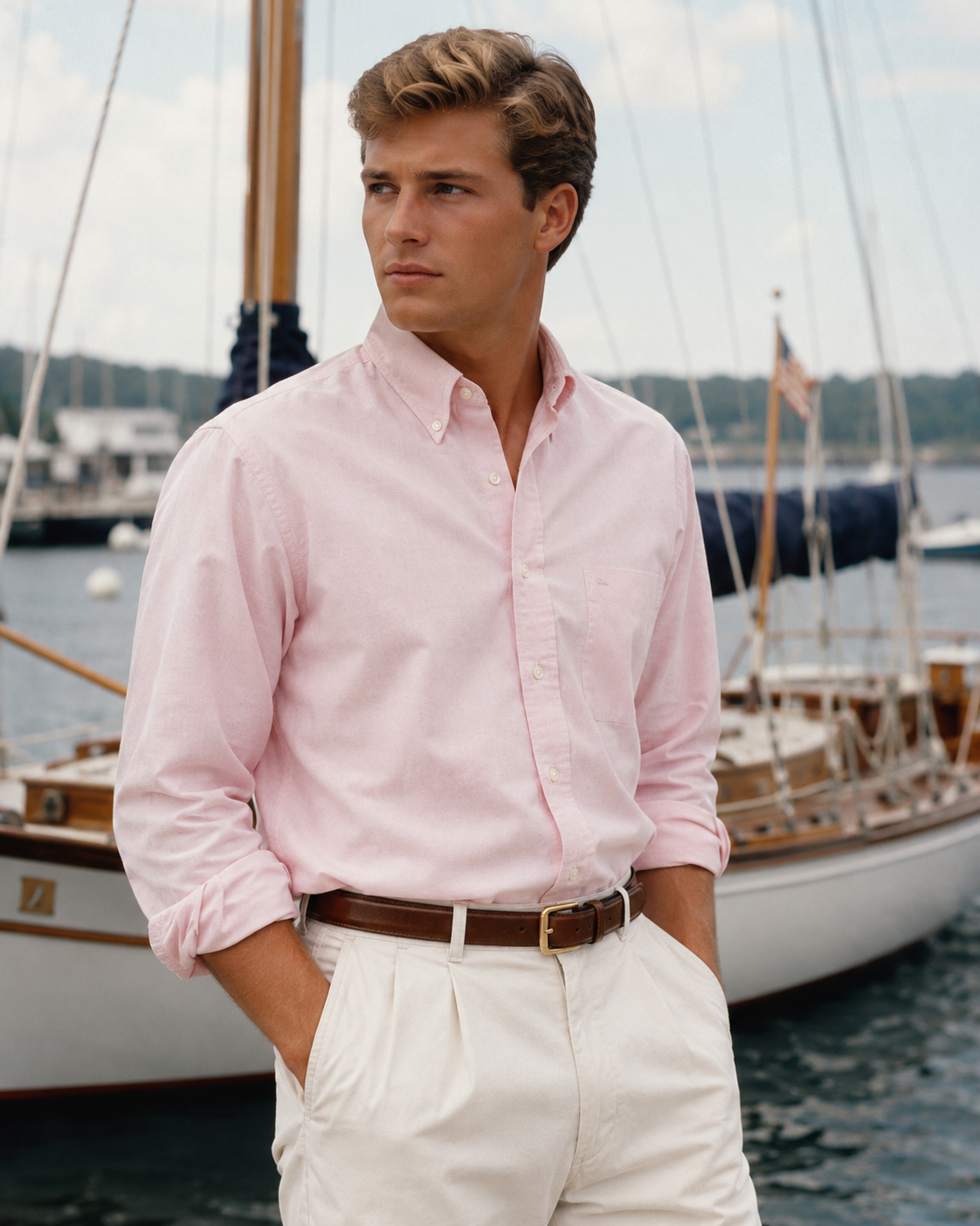 Brooks Brothers Pink OCBD Shirt Sz 17 1/2-5