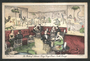 "Tony Sarg Oasis Room x The Waldorf Astoria Paper Cocktail Napkin"