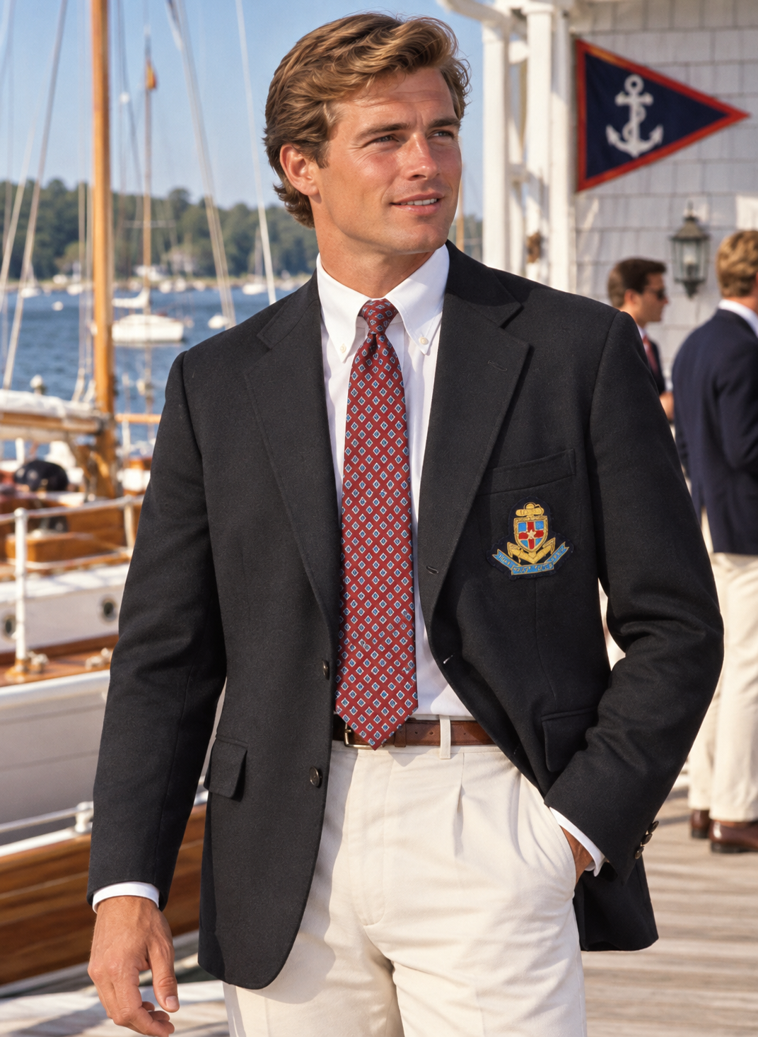 "Chipp c1984 Black Blazer x New York Yacht Club Buttons & NYYC Badge" Sz 42R (SOLD)