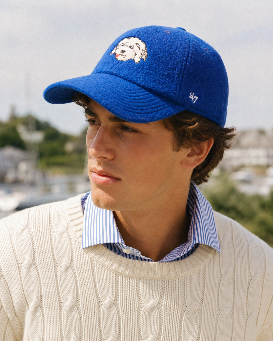 "J. Press x '47 Royal Shaggy Dog Baseball Cap" (NWT)