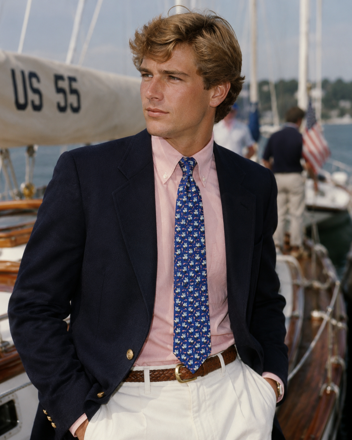 Vineyard Vines Pelican Baltic Blue Silk Tie (NWT)