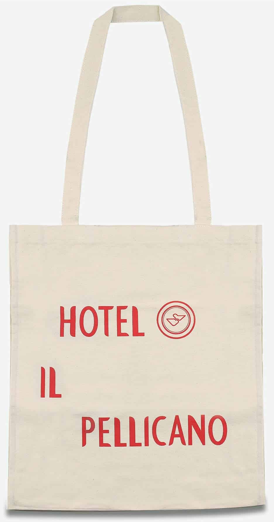Hotel Il Pellicano - Long Handle Canvas Tote Bag (NWOT)