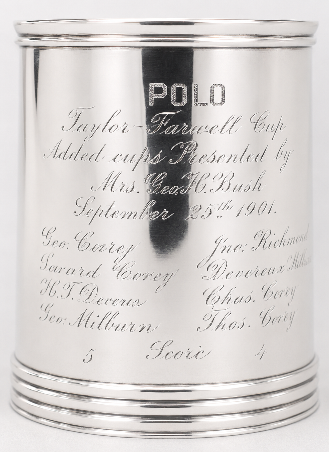 Buffalo Country Club Cups 1898 Sterling Silver Mug