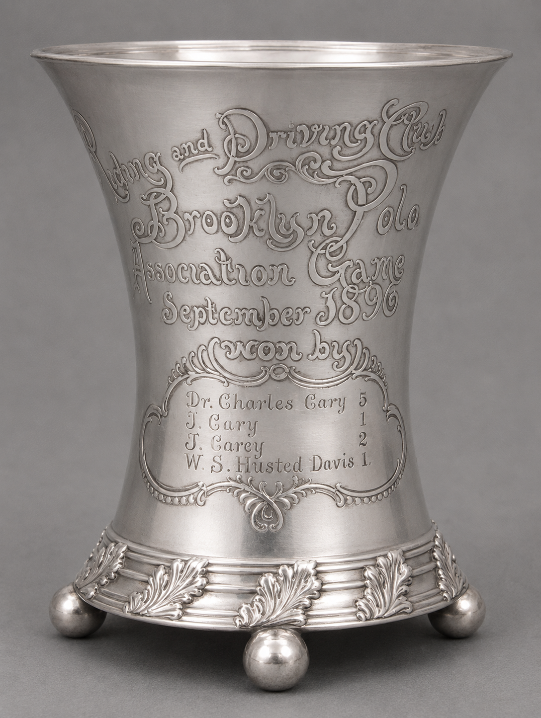 Tiffany & Co Sterling Silver 1896 Riding And Driving Club Brooklyn Polo Association Trophy