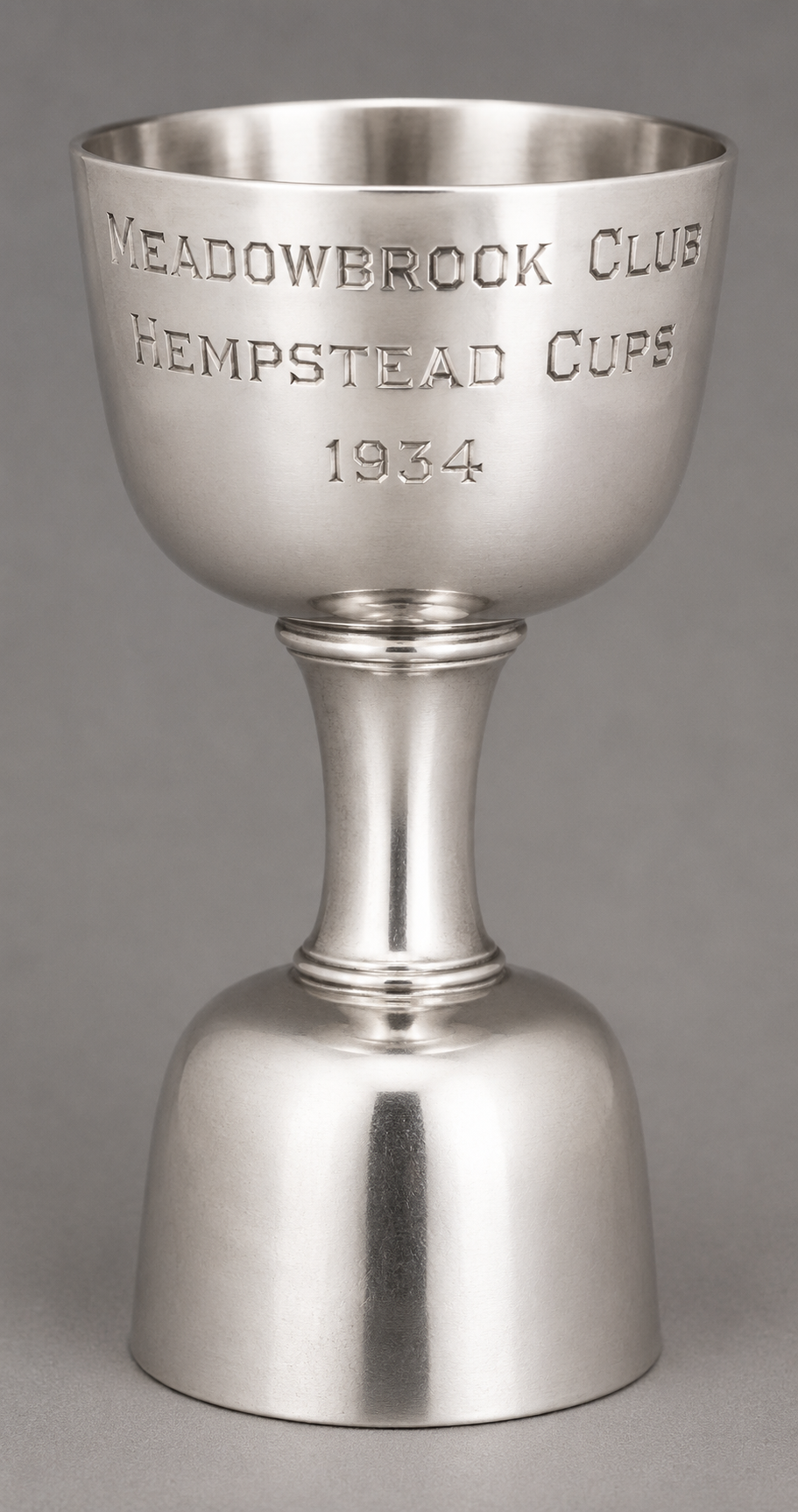 "Meadowbrook Club Hempstead Polo 1954 Sterling Jigger Cups' (SOLD)