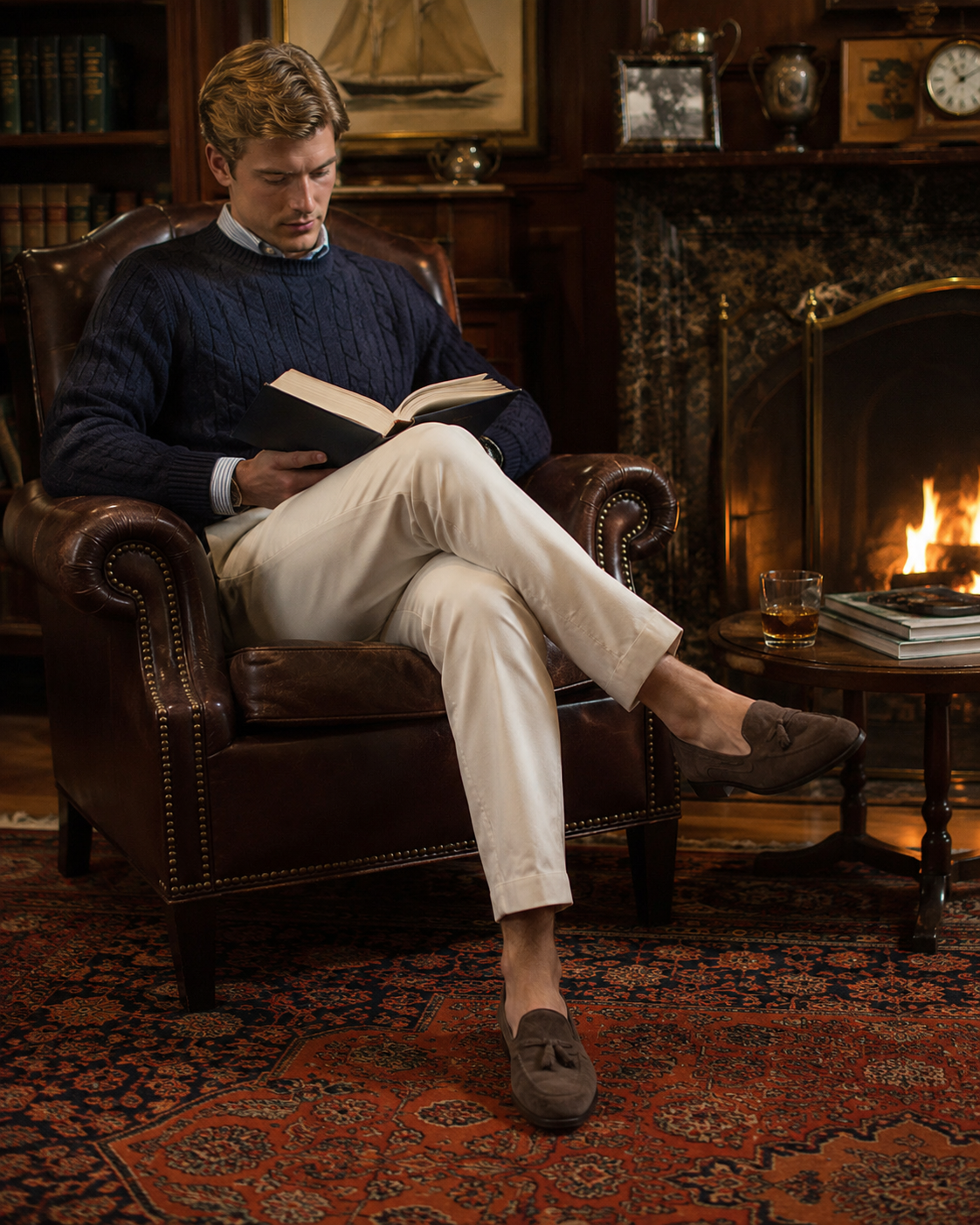The Armoury Made in England Jiro- Last Hudson Tassel Loafers Chocolate Suede Sz 12UK/ 13US (New w/ Box)