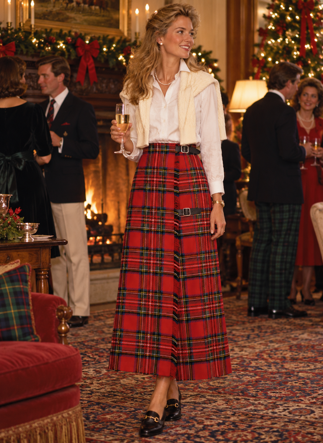 Brooks Brothers Royal Stewart Tartan Wool Pleated Kilt Skirt Sz: 10 (Deadstock w/ BB Price Tag!)