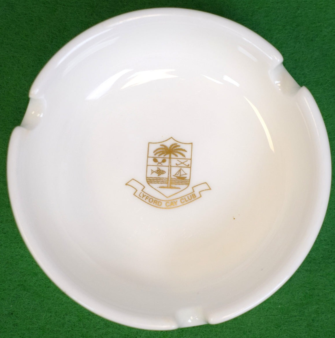 "Lyford Cay Club Wedgwood Bone China Ashtray Made In England"