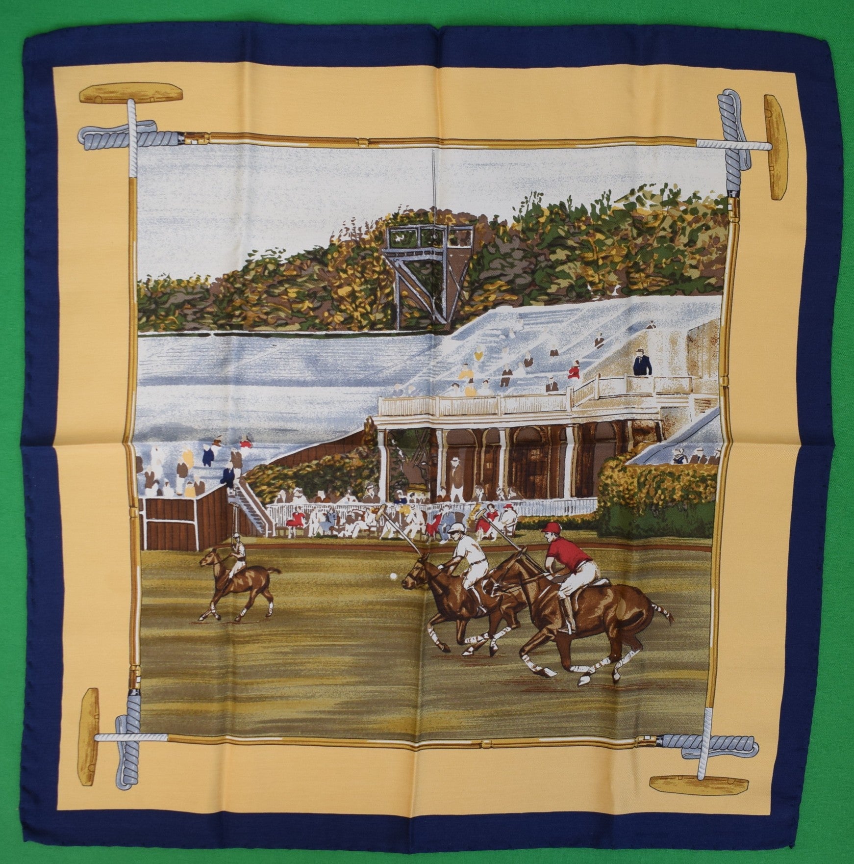 Polo Match Silk Pocket Square (NWOT)