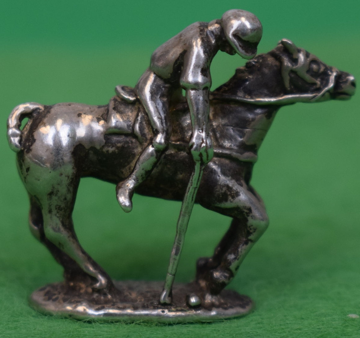 Sterling Silver Polo Player Figurine