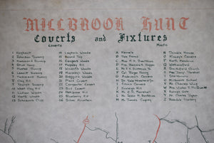 Millbrook Hunt Coverts And Fixtures Map