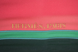 "Hermes Paris Equestrian Carousel Framed Scarf" (SOLD)