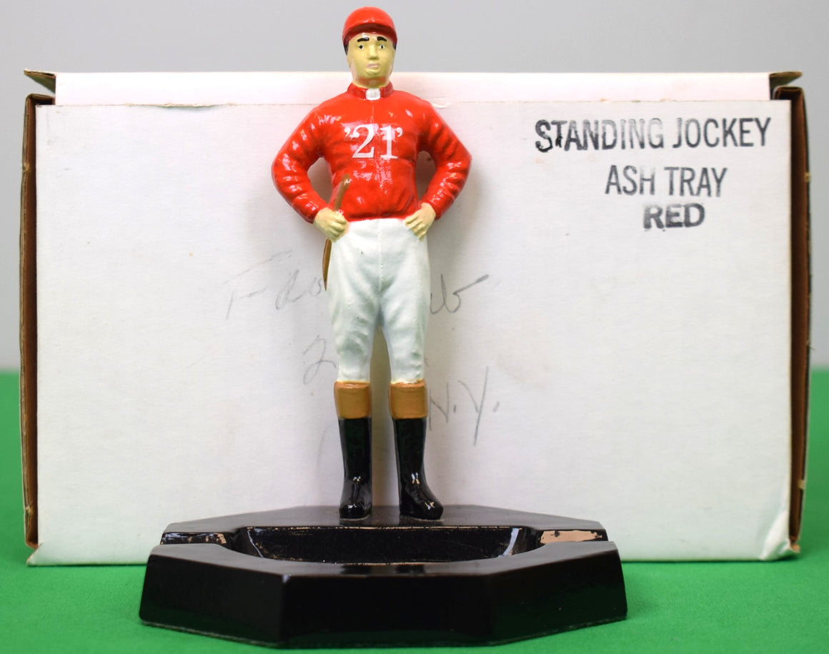 The "21" Club Red Jockey Ashtray (New w/ Box)