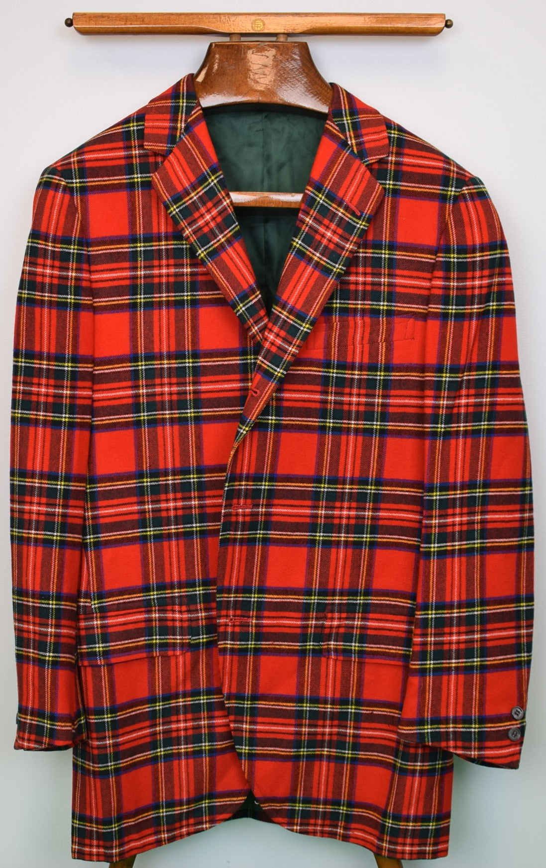 "The Andover Shop Royal Stewart Tartan Flannel Holiday c1963 Club Blazer" Sz 42R