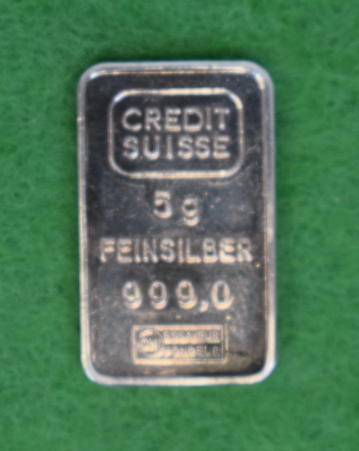 Credit Suisse 999 5g Silver Plaque