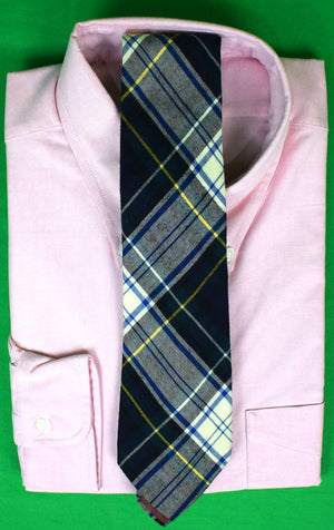 "Strawbridge & Clothier Dress Gordon Tartan English Wool/ Cotton Flannel Tie"
