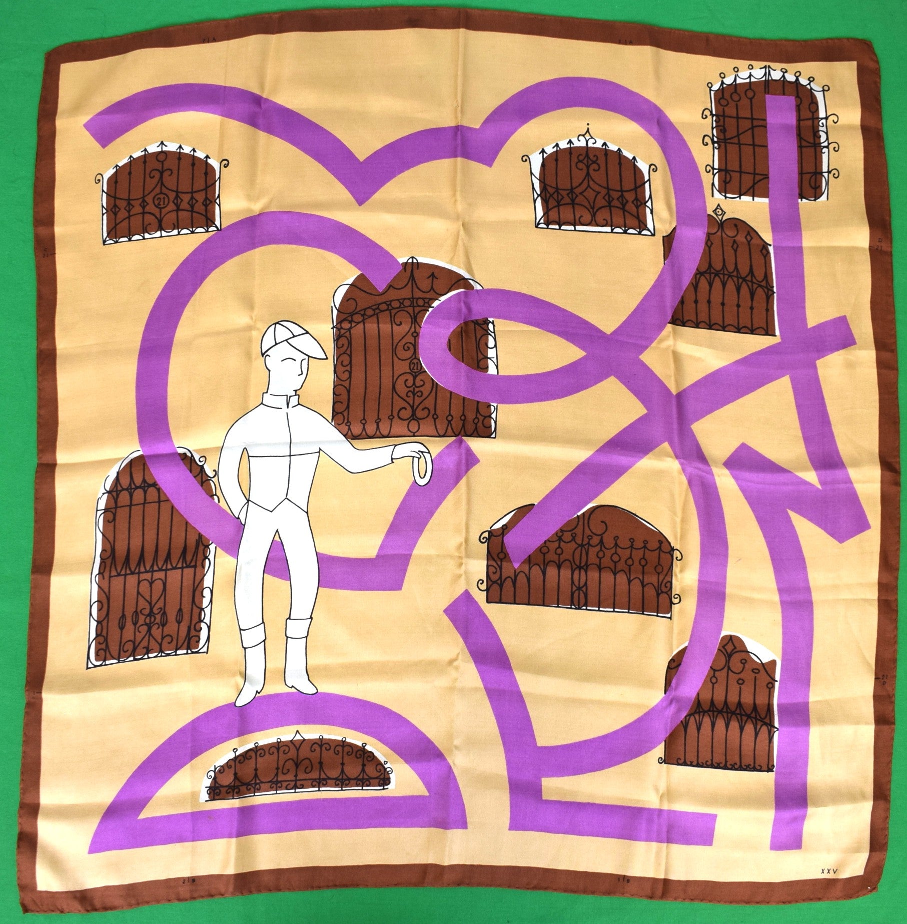 The "21" Club Jockey Ltd Edition Number XXV Silk Scarf
