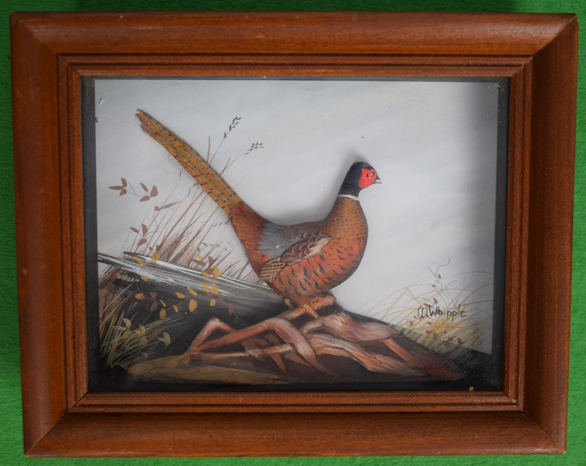 Abercrombie & Fitch x Joseph Q. Whipple Hand Painted Pheasant Shadowbox