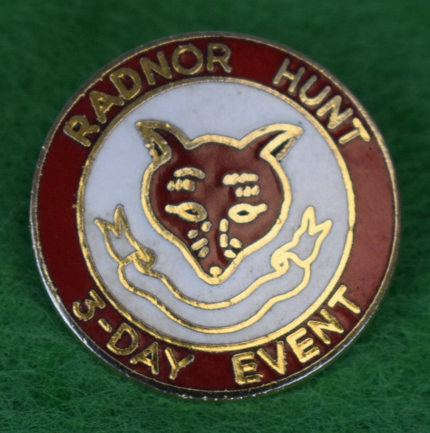 "Radnor Hunt 3-Day Event Enamel Lapel Pin" (SOLD)