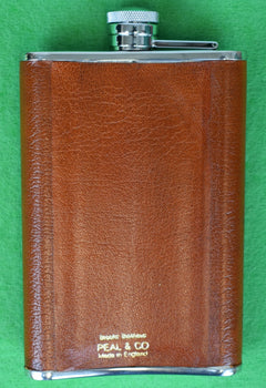 Brooks Brothers x Peal & Co Brown Leather- Lined Stainless Steel 8oz