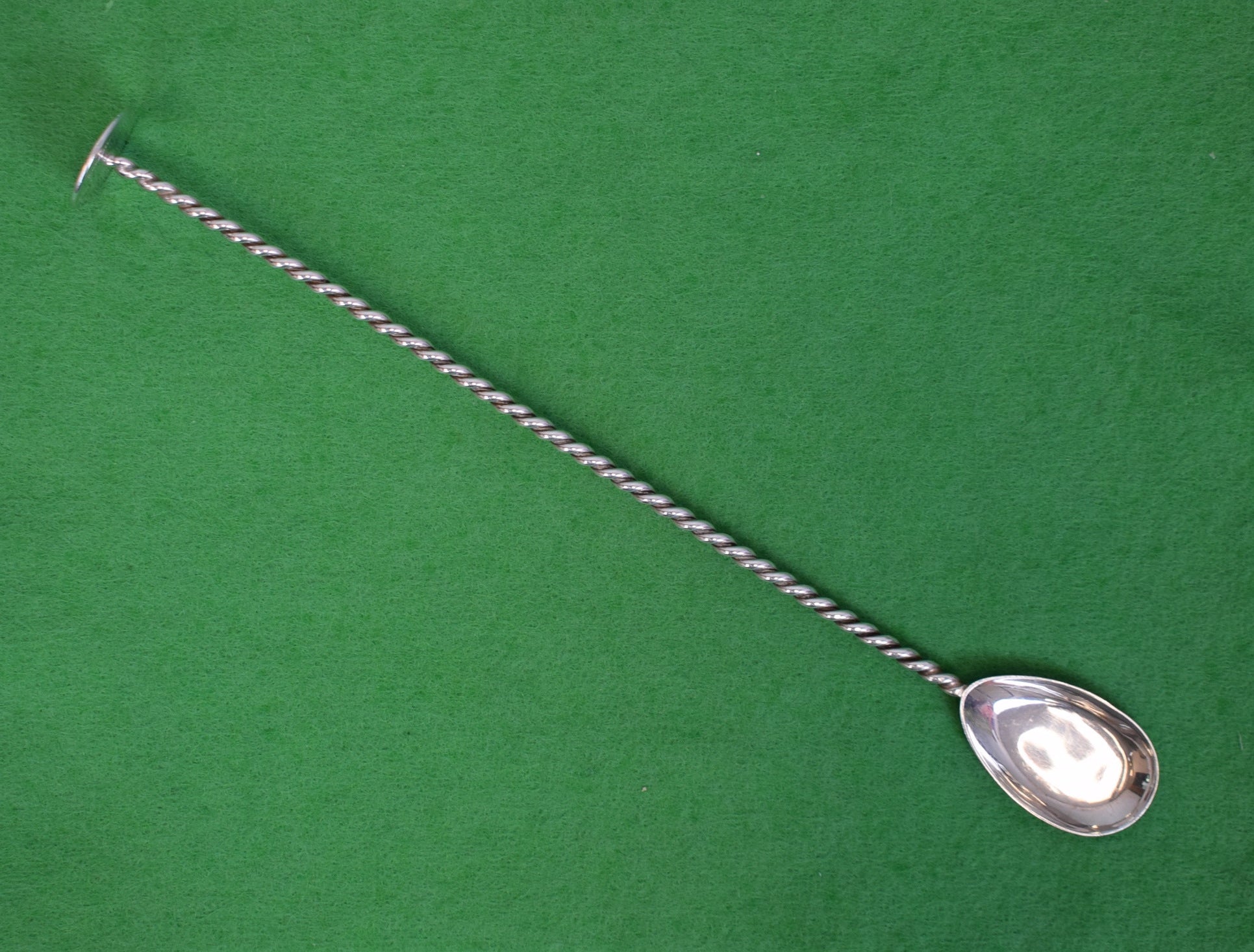 Asprey & Co London Silver Plate Cocktail Stirrer/ Muddler Stick