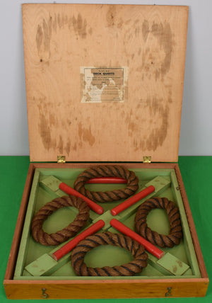 "Abercrombie & Fitch c1940s Box Set x The B.G.L. Deck Quoits Made In England"