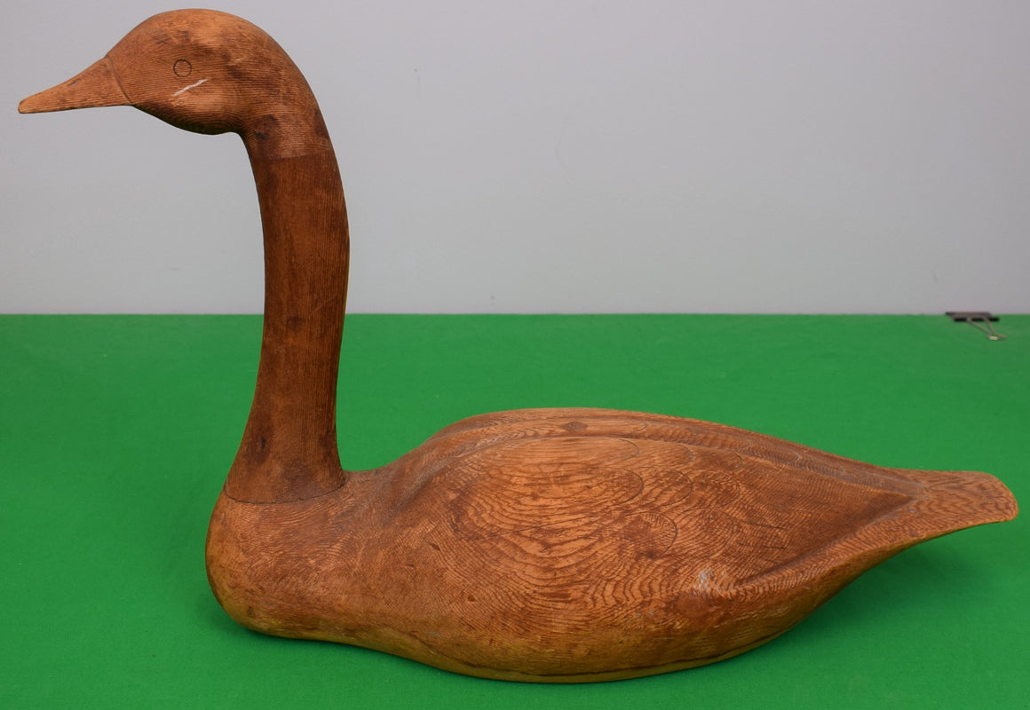 Hand Carved Canada Goose Wood Decoy