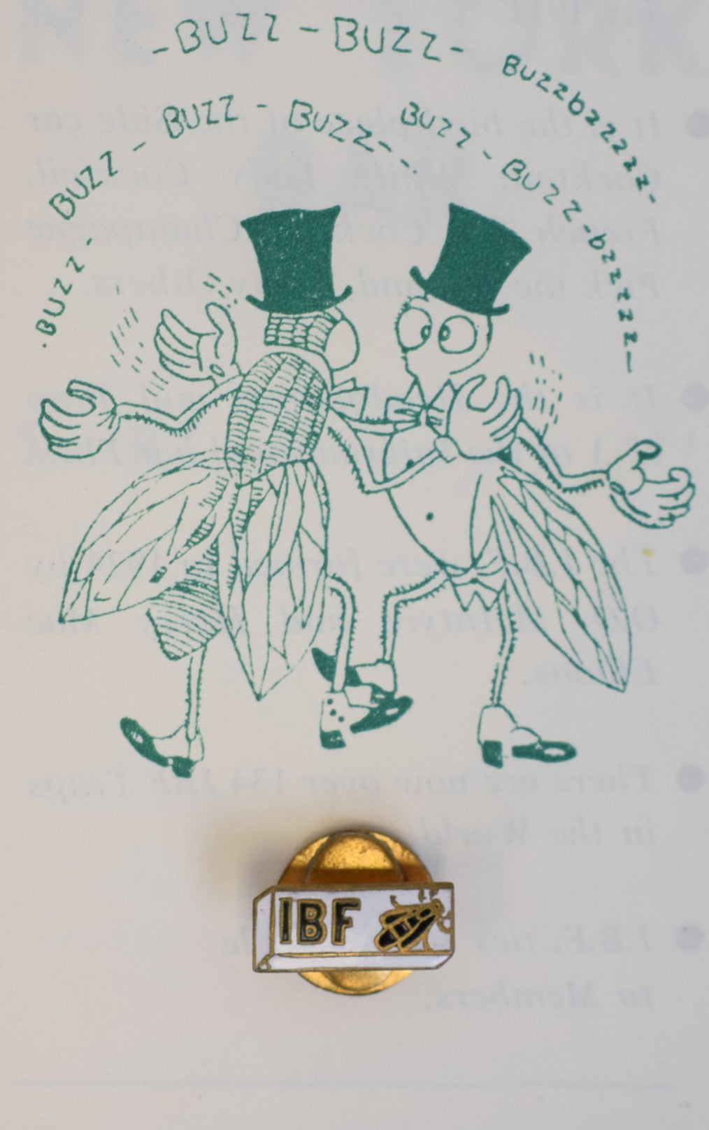 Harry’s New York Bar Paris International Bar Fly IBF Lapel Enamel Lapel Badge
