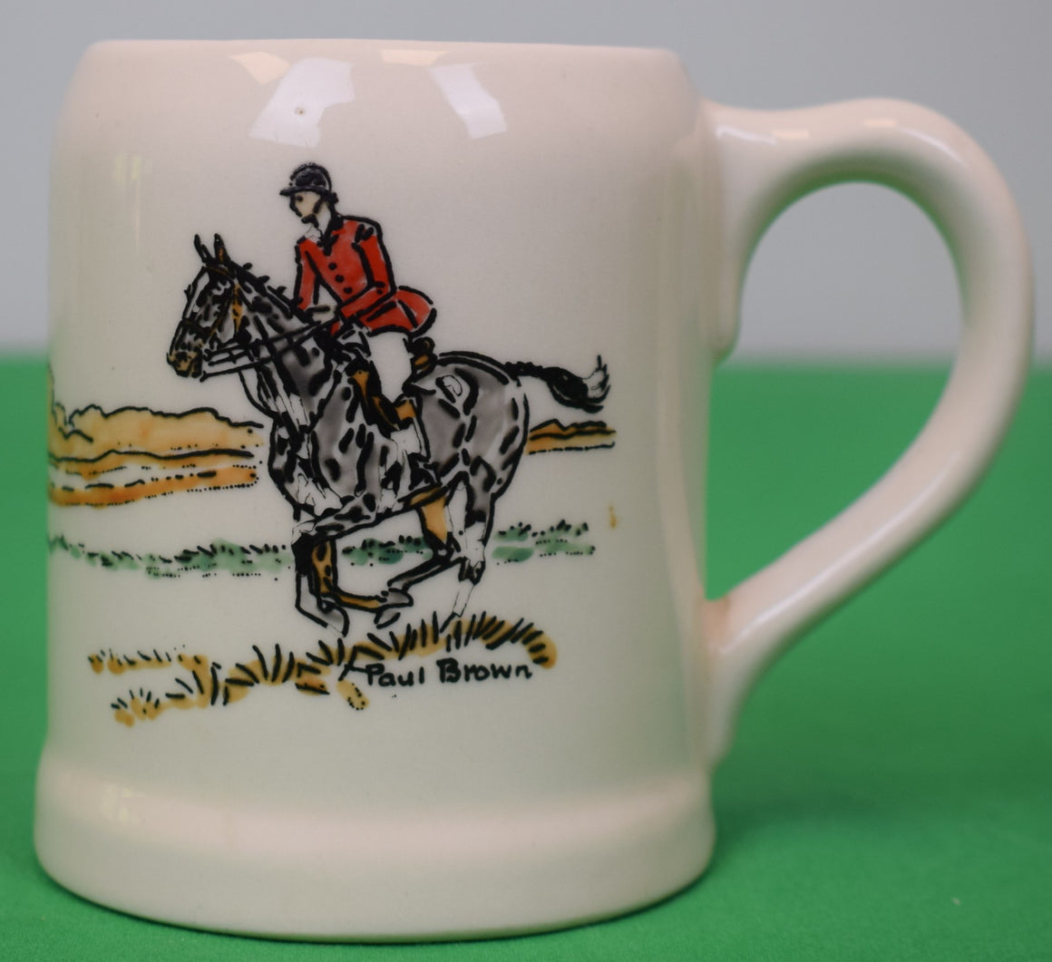 Paul Brown x Brooks Brothers Ceramic Mug w/ Foxhunt Scene