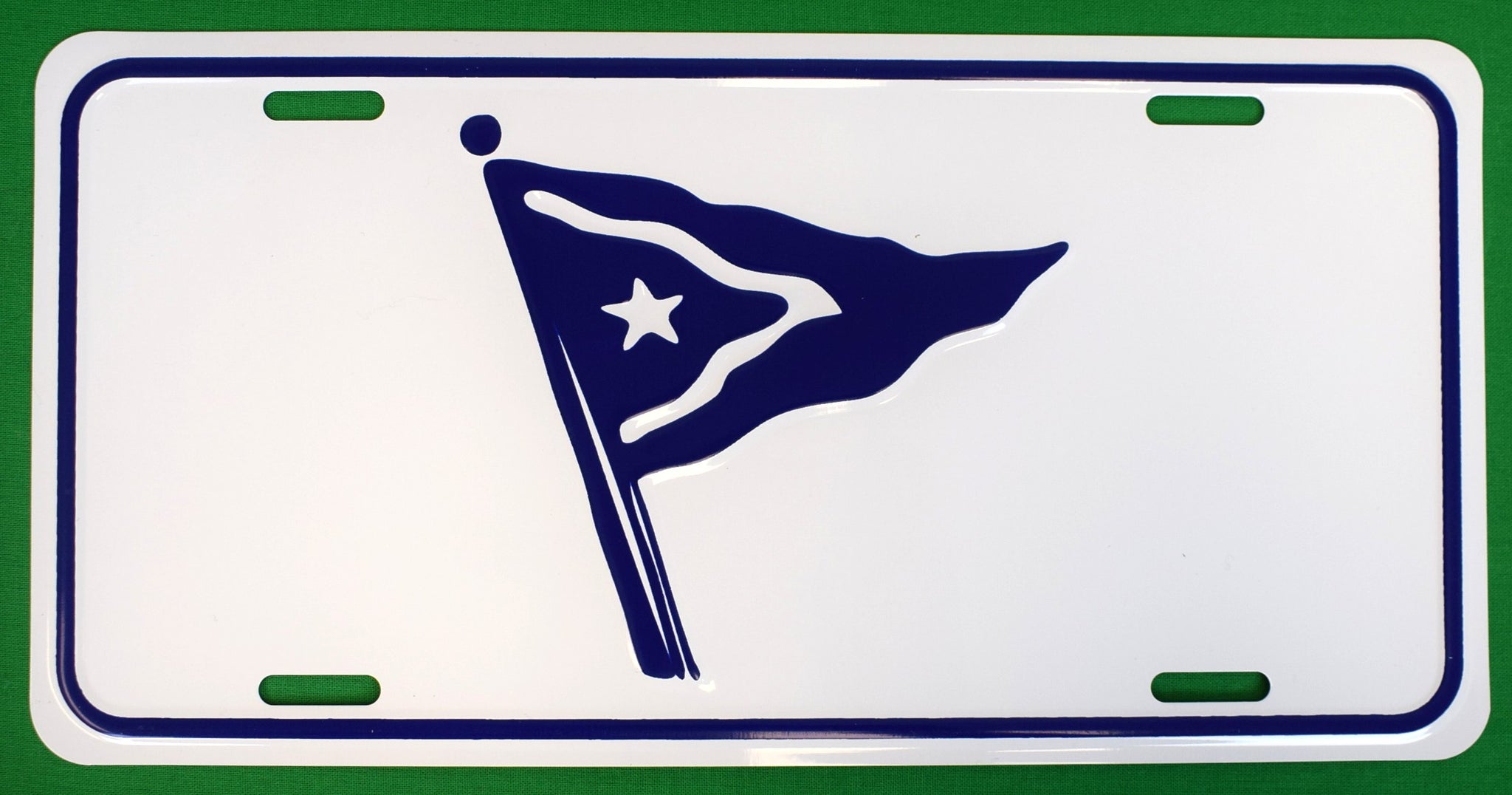 Nantucket Yacht Club Members' Burgee Flag License Plate (NEW)