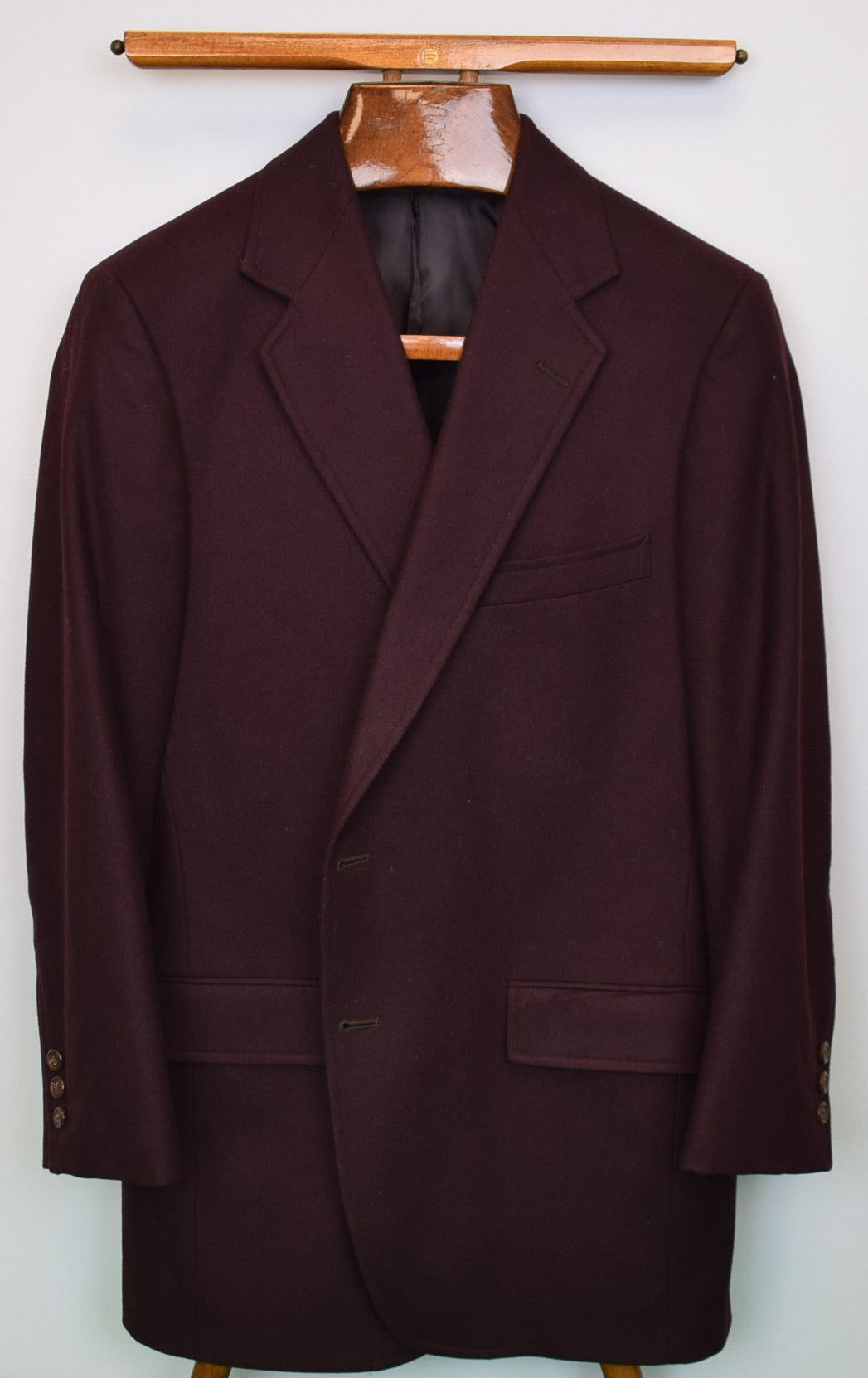 The Andover Shop x Harvard Crimson Doeskin Flannel c2001 Blazer Sz 44 Reg