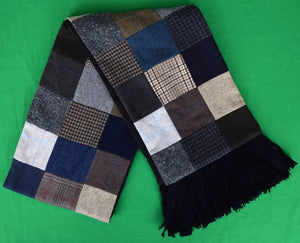 "The Andover Shop Patch Cashmere Tweed Reversible Scarf"