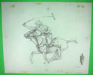 Paul Brown Polo Pencil On Acetate Drawing 6