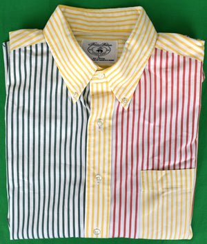 "Brooks Brothers Multi Stripe S/S Fun Shirt" Sz L