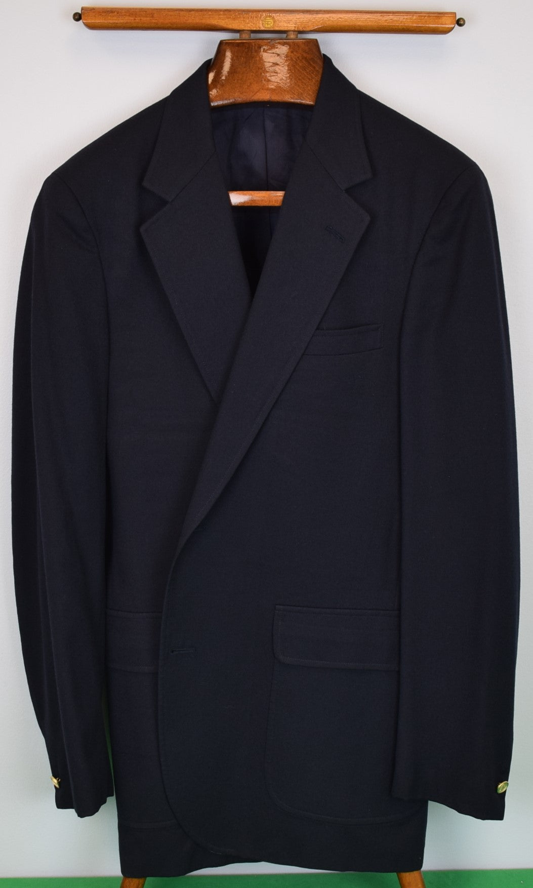 Brooks Brothers x St. Paul's School Trop Wool Navy Blazer Sz 42 XLG