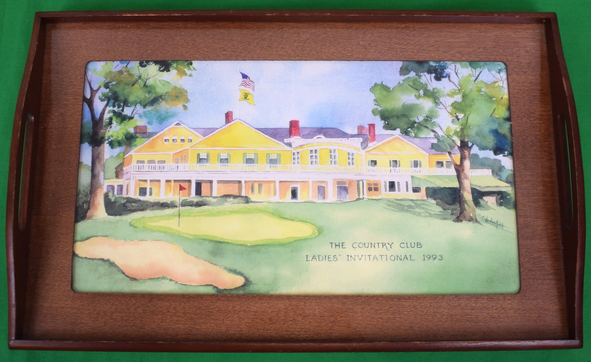 The Country Club Ladies' Invitational 1993 Cocktail Tray