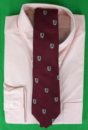 "The Andover Shop x Winthrop House Harvard University Burgundy Silk Tie" (SOLD)