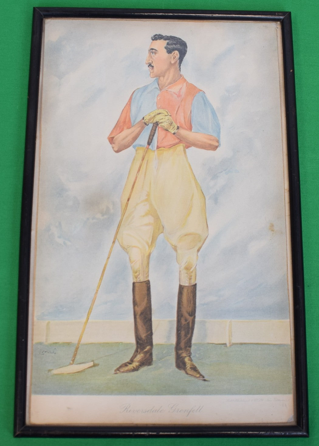 Polo Player ‘Riversdale Grenfell’ (1880-1914) by “Emu” (William Dyson 1880-1938)