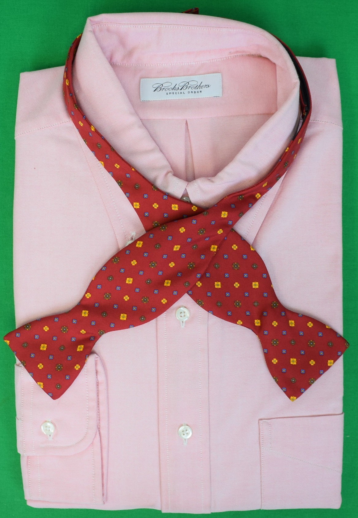 J. Press Red Foulard Silk Bow Tie