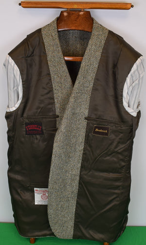 O'Connell's x Southwick Sport Coat - Harris Tweed - Olive Tan Barleycorn Sz 48L (NWT)