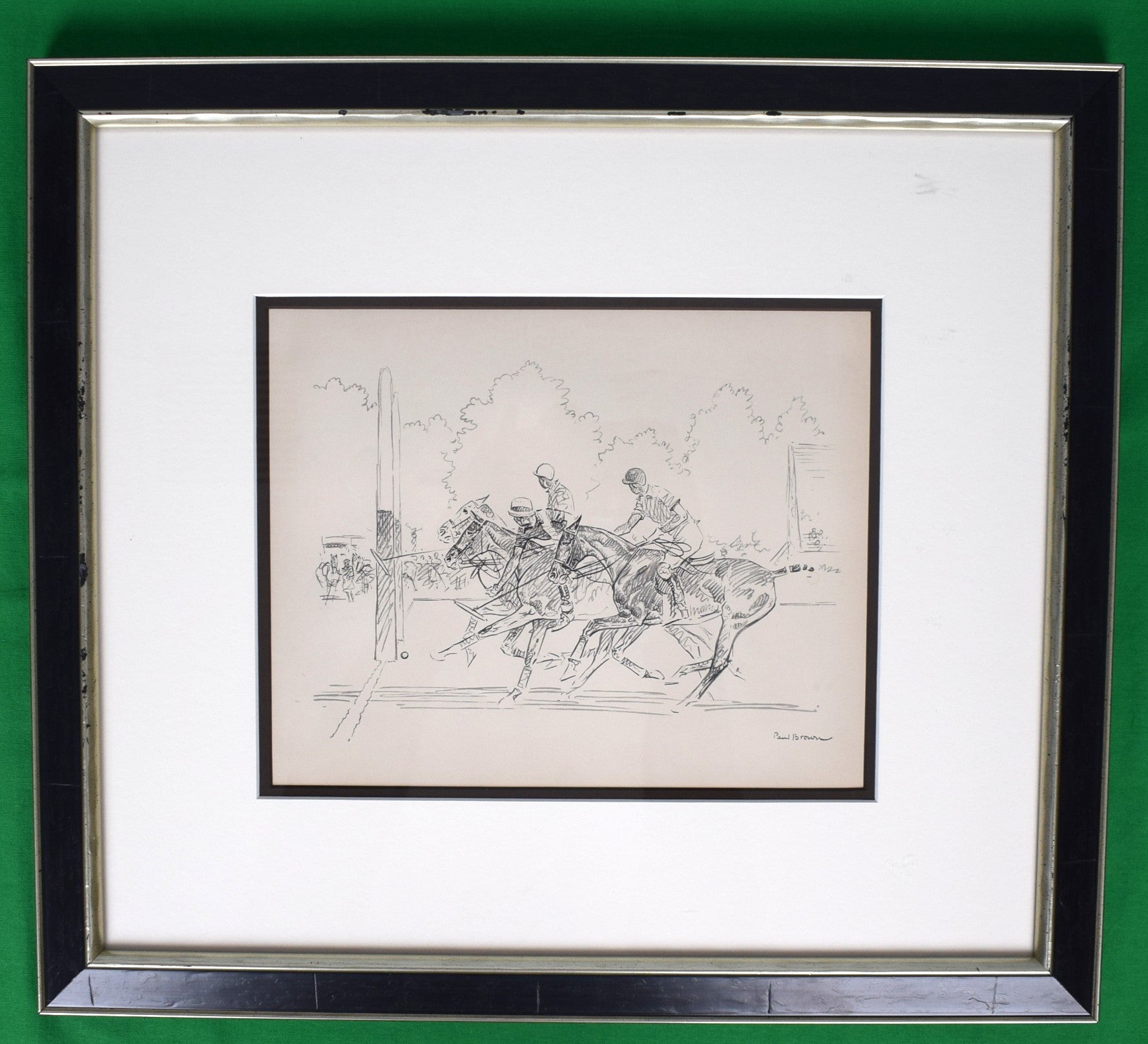 "Polo Match" c1935 Print by Paul Brown (SOLD)