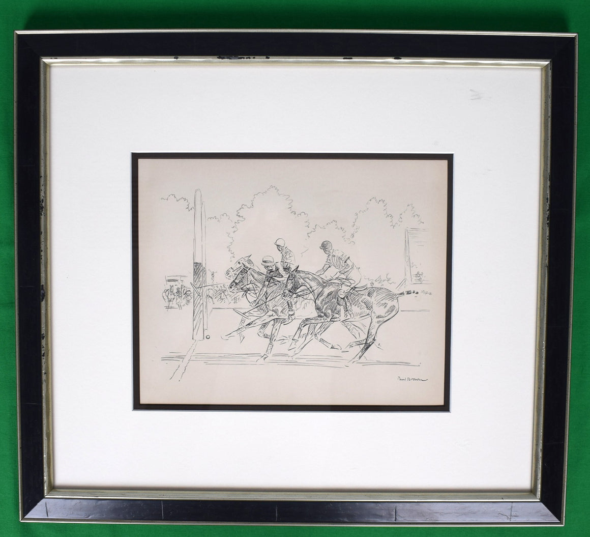 "Polo Match" c1935 Print by Paul Brown (SOLD)