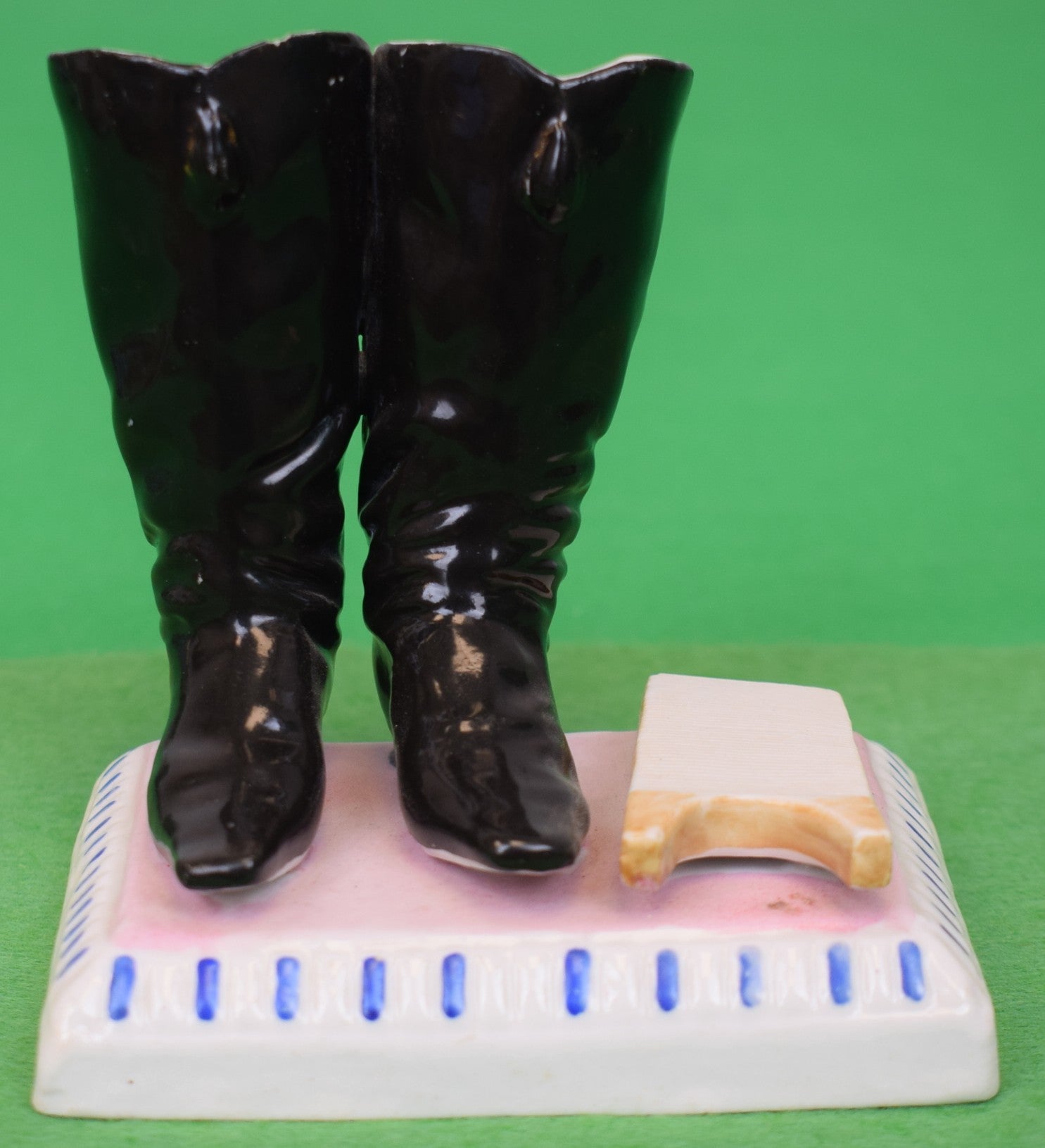 Italian Porcelain Grenadier Riding Boots w/ Jack