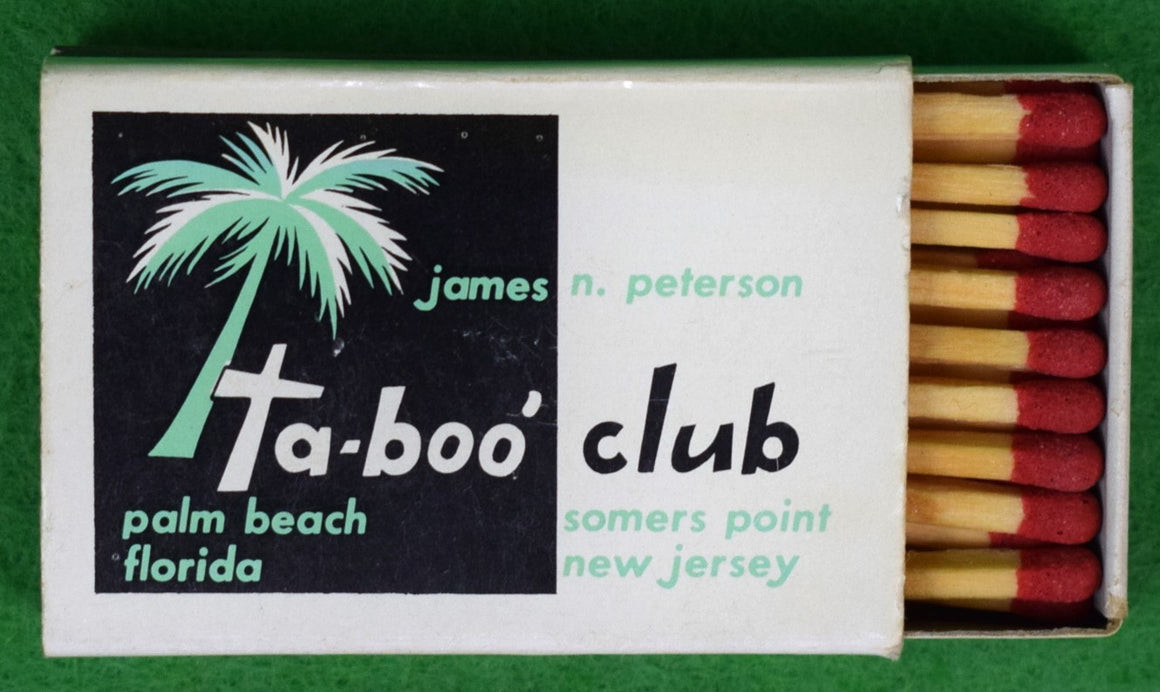 "Ta-boo Restaurant Palm Beach Matchbook" (SOLD)